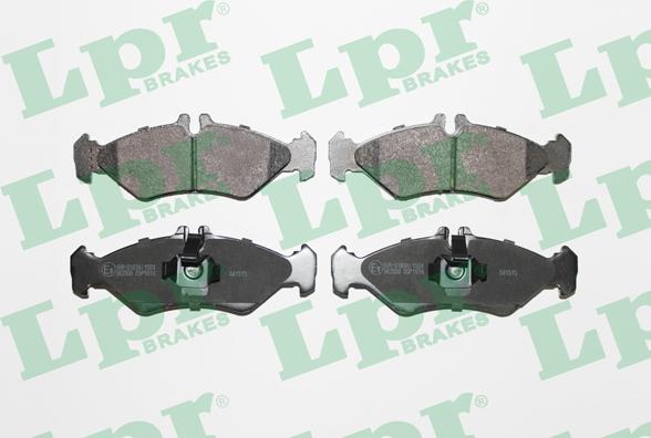 LPR 05P1614 - Тормозные колодки, дисковые, комплект www.autospares.lv