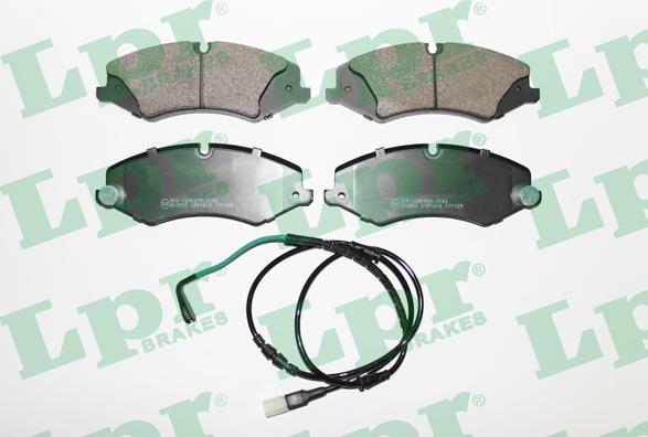 LPR 05P1616B - Brake Pad Set, disc brake www.autospares.lv