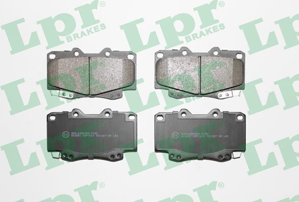 LPR 05P1610 - Тормозные колодки, дисковые, комплект www.autospares.lv