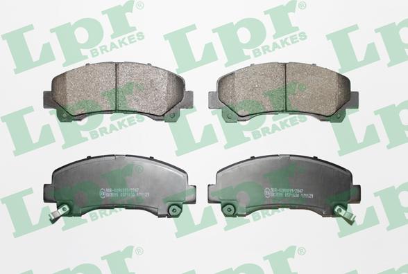 LPR 05P1630 - Bremžu uzliku kompl., Disku bremzes www.autospares.lv