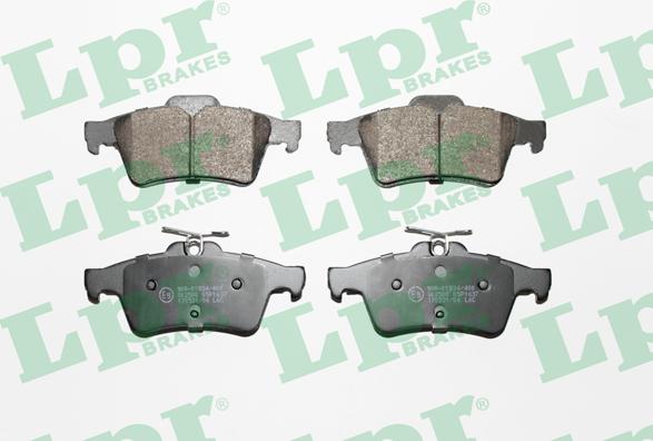 LPR 05P1637 - Тормозные колодки, дисковые, комплект www.autospares.lv