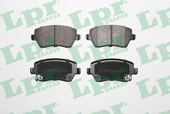 LPR 05P1621 - Тормозные колодки, дисковые, комплект www.autospares.lv