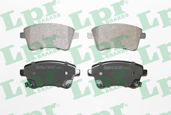 LPR 05P1623 - Тормозные колодки, дисковые, комплект www.autospares.lv