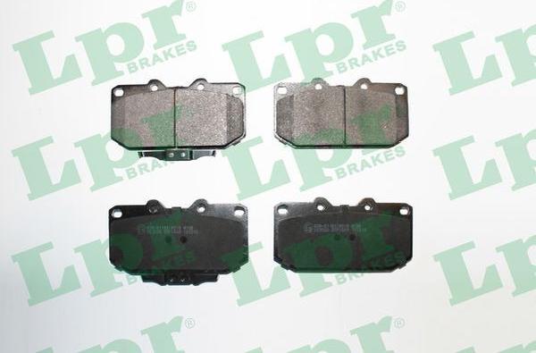 LPR 05P1049 - Тормозные колодки, дисковые, комплект www.autospares.lv