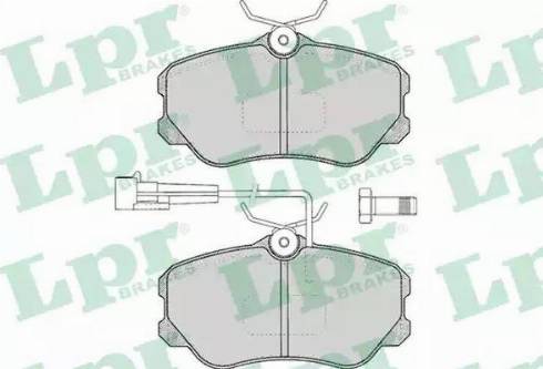 LPR 05P104 - Тормозные колодки, дисковые, комплект www.autospares.lv