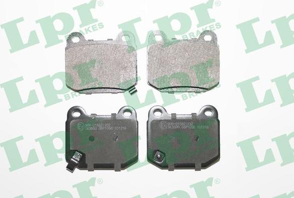 LPR 05P1056 - Brake Pad Set, disc brake www.autospares.lv