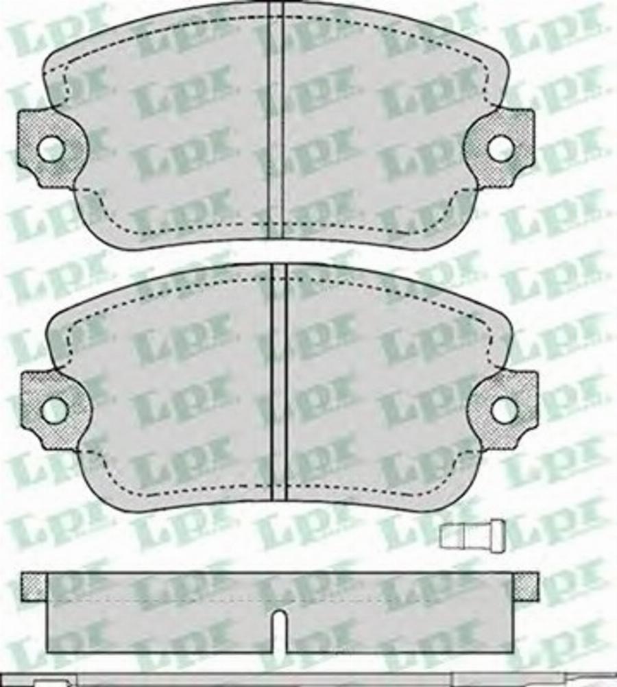 LPR 05P105 - Bremžu uzliku kompl., Disku bremzes www.autospares.lv