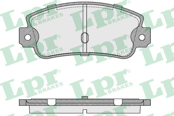 LPR 05P106 - Тормозные колодки, дисковые, комплект www.autospares.lv