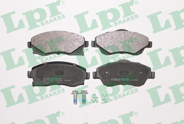 LPR 05P1004 - Brake Pad Set, disc brake www.autospares.lv