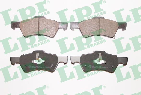 LPR 05P1006 - Тормозные колодки, дисковые, комплект www.autospares.lv