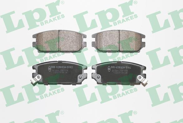 LPR 05P1016 - Bremžu uzliku kompl., Disku bremzes www.autospares.lv