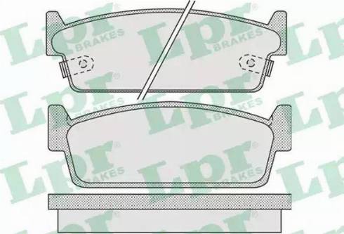 LPR 05P1010 - Тормозные колодки, дисковые, комплект www.autospares.lv