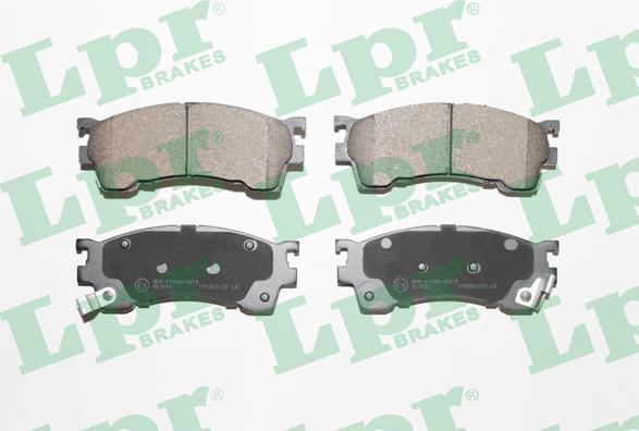 LPR 05P1017 - Brake Pad Set, disc brake www.autospares.lv