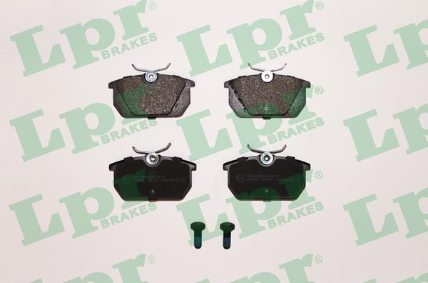 LPR 05P101 - Тормозные колодки, дисковые, комплект www.autospares.lv