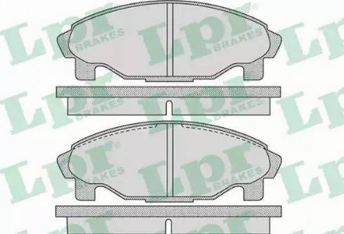 LPR 05P1081 - Bremžu uzliku kompl., Disku bremzes www.autospares.lv