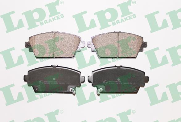 LPR 05P1036 - Тормозные колодки, дисковые, комплект www.autospares.lv