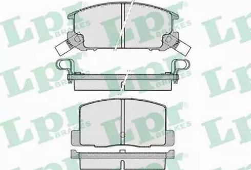 LPR 05P1024 - Brake Pad Set, disc brake www.autospares.lv