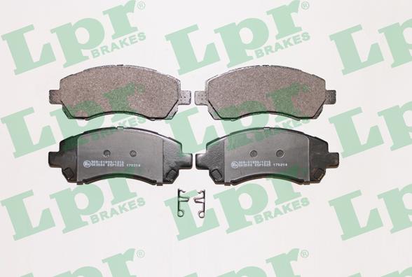 LPR 05P1025 - Brake Pad Set, disc brake www.autospares.lv