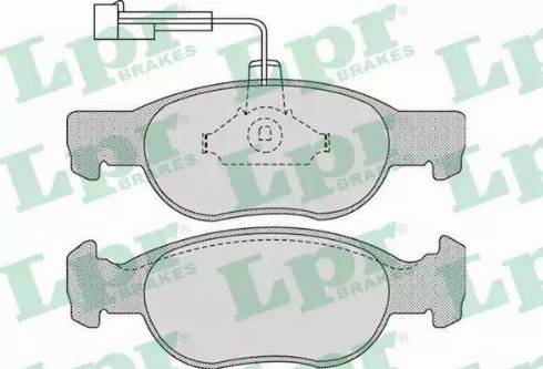 LPR 05P1075 - Bremžu uzliku kompl., Disku bremzes autospares.lv