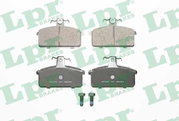 LPR 05P107 - Тормозные колодки, дисковые, комплект www.autospares.lv