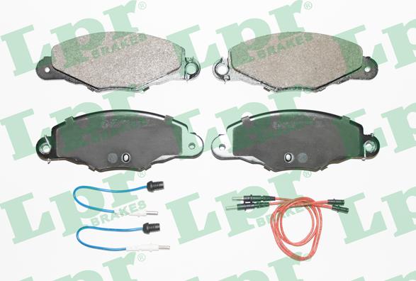 LPR 05P1140 - Тормозные колодки, дисковые, комплект www.autospares.lv