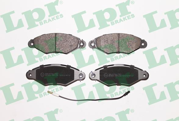 LPR 05P1106 - Тормозные колодки, дисковые, комплект www.autospares.lv