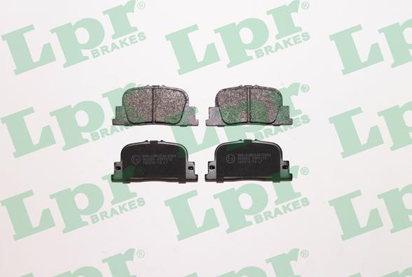 LPR 05P1112 - Тормозные колодки, дисковые, комплект www.autospares.lv