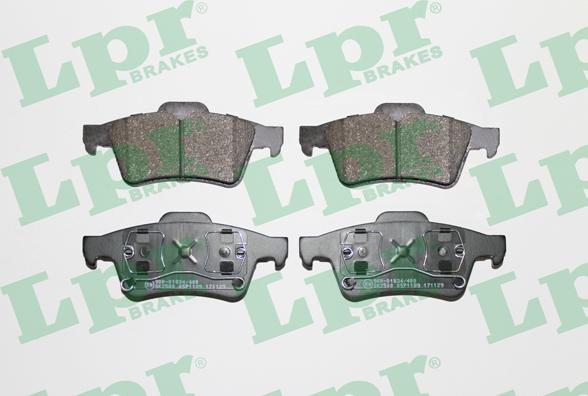 LPR 05P1189 - Тормозные колодки, дисковые, комплект www.autospares.lv