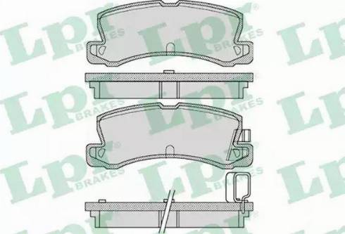 LPR 05P1125 - Brake Pad Set, disc brake www.autospares.lv