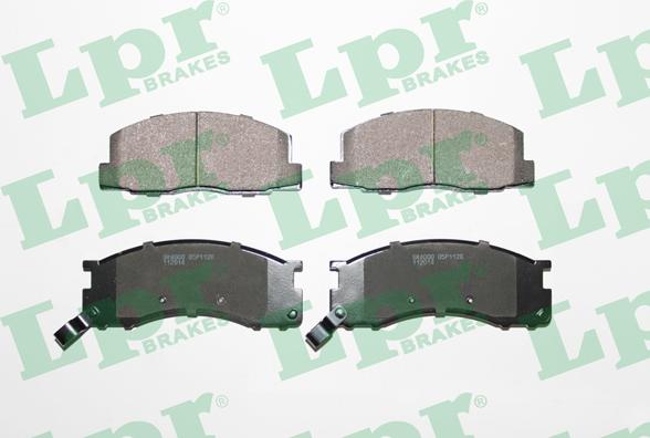 LPR 05P1126 - Тормозные колодки, дисковые, комплект www.autospares.lv