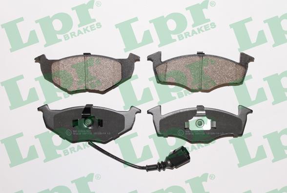 LPR 05P1120 - Тормозные колодки, дисковые, комплект www.autospares.lv