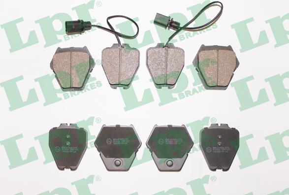 LPR 05P1121 - Тормозные колодки, дисковые, комплект www.autospares.lv