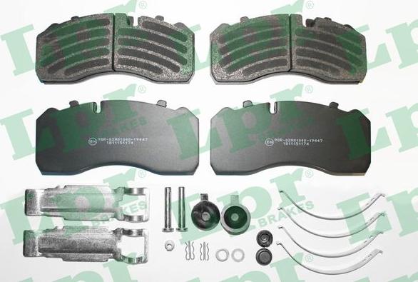 LPR 05P1174K - Brake Pad Set, disc brake www.autospares.lv