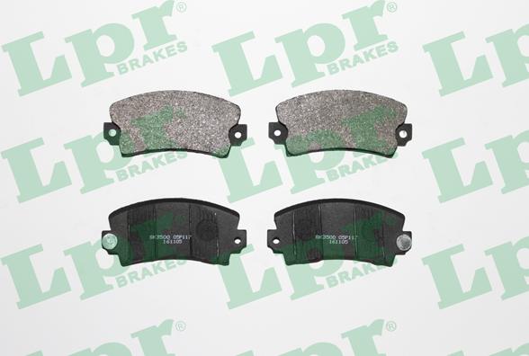 LPR 05P117 - Bremžu uzliku kompl., Disku bremzes www.autospares.lv