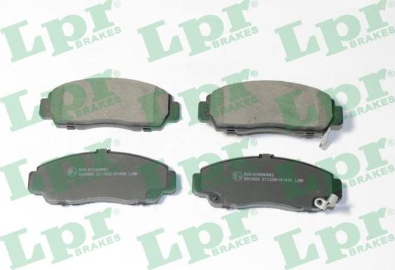 LPR 05P1840 - Тормозные колодки, дисковые, комплект www.autospares.lv