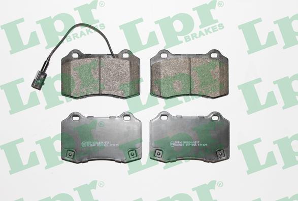 LPR 05P1855 - Тормозные колодки, дисковые, комплект www.autospares.lv