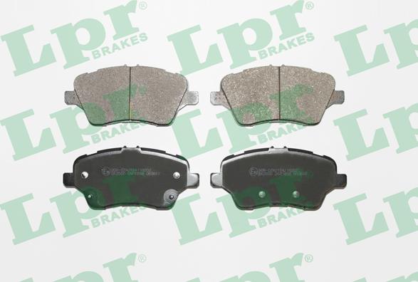 LPR 05P1856 - Тормозные колодки, дисковые, комплект www.autospares.lv