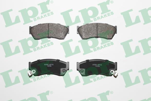 LPR 05P186 - Brake Pad Set, disc brake www.autospares.lv