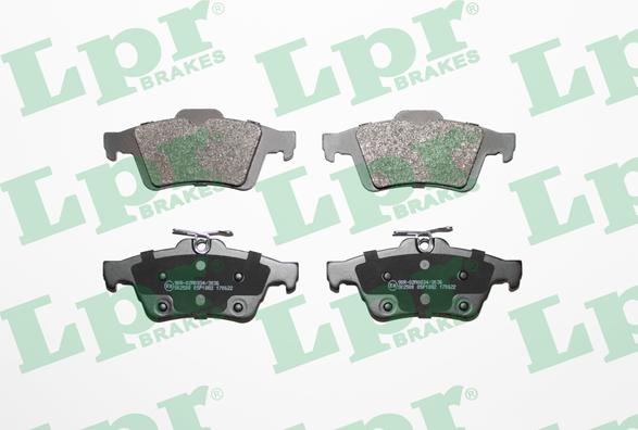 LPR 05P1882 - Тормозные колодки, дисковые, комплект www.autospares.lv