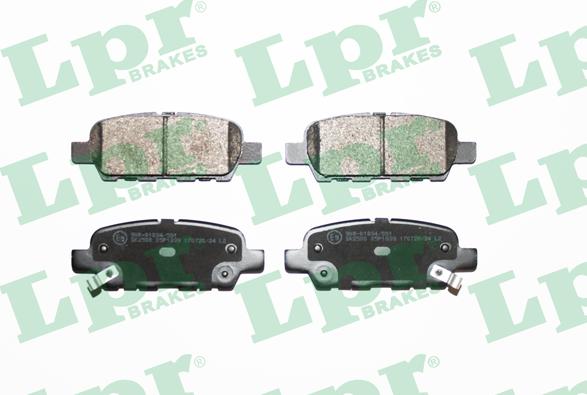 LPR 05P1839 - Bremžu uzliku kompl., Disku bremzes www.autospares.lv