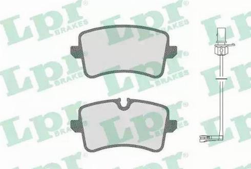 LPR 05P1826B - Brake Pad Set, disc brake www.autospares.lv