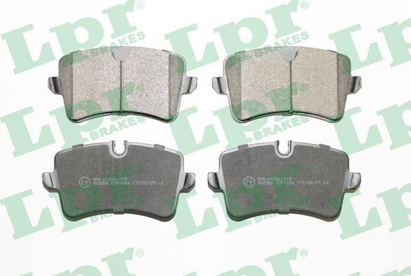 LPR 05P1826 - Brake Pad Set, disc brake www.autospares.lv