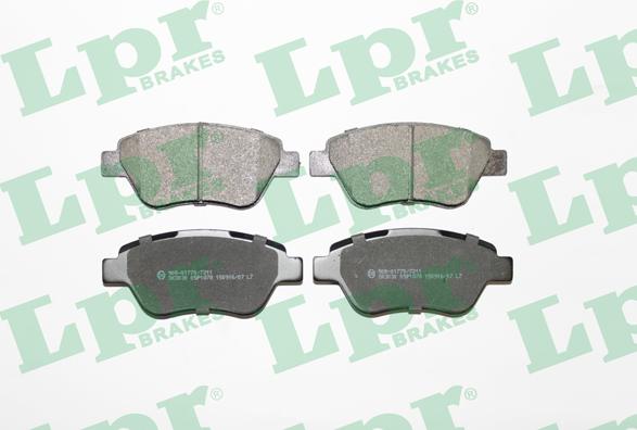 LPR 05P1878 - Brake Pad Set, disc brake www.autospares.lv