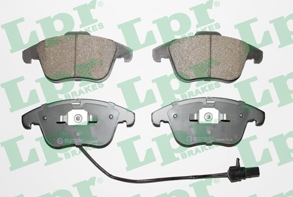 LPR 05P1391 - Тормозные колодки, дисковые, комплект www.autospares.lv