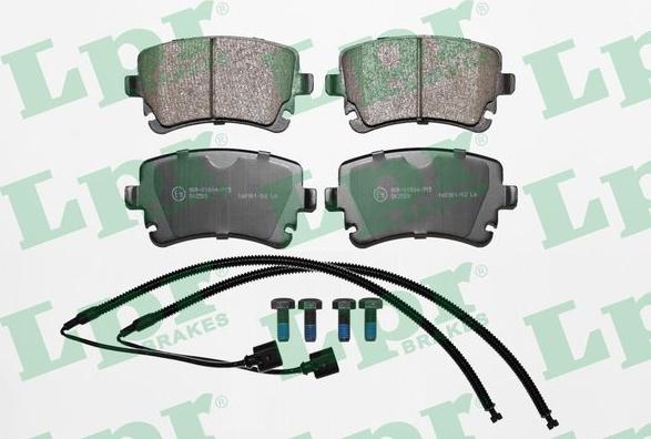 LPR 05P1398A - Brake Pad Set, disc brake www.autospares.lv