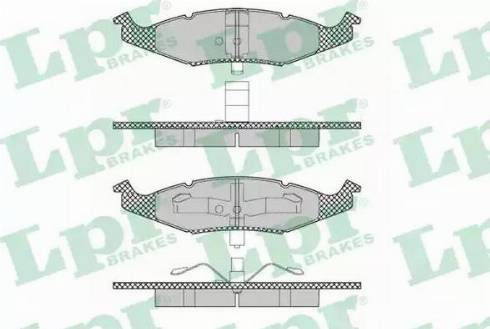 LPR 05P1352 - Bremžu uzliku kompl., Disku bremzes www.autospares.lv