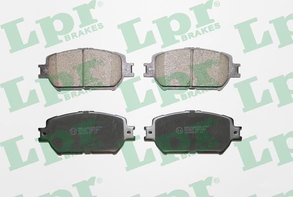 LPR 05P1361 - Тормозные колодки, дисковые, комплект www.autospares.lv