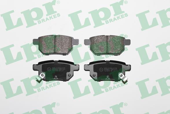 LPR 05P1312 - Brake Pad Set, disc brake www.autospares.lv