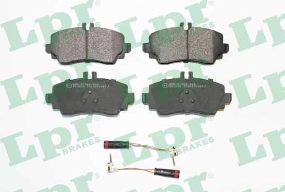 LPR 05P1387 - Тормозные колодки, дисковые, комплект www.autospares.lv