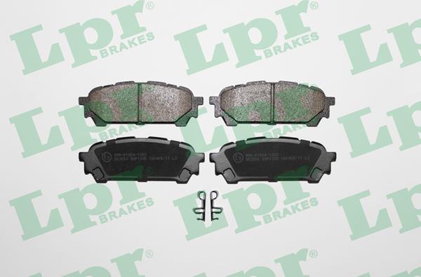 LPR 05P1335 - Тормозные колодки, дисковые, комплект www.autospares.lv